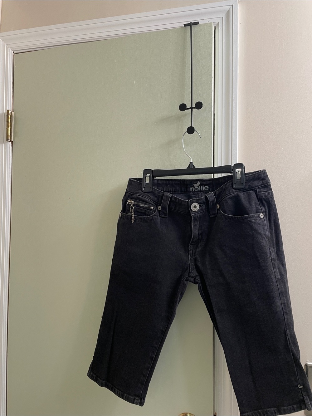 Nollie Black Cropped Denim Jeans